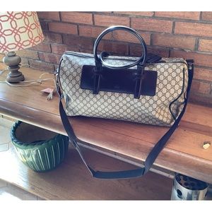Gucci Leather Duffle Bag